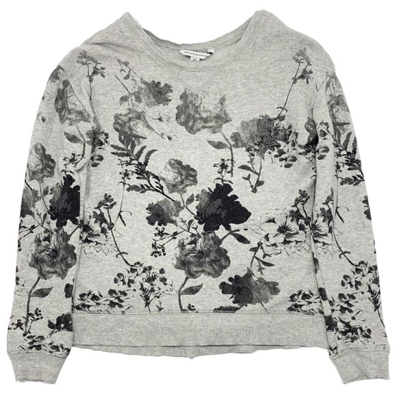 *SOLD* American Eagle Womens Small Sweatshirt Gray Floral - Picture 8 of 8